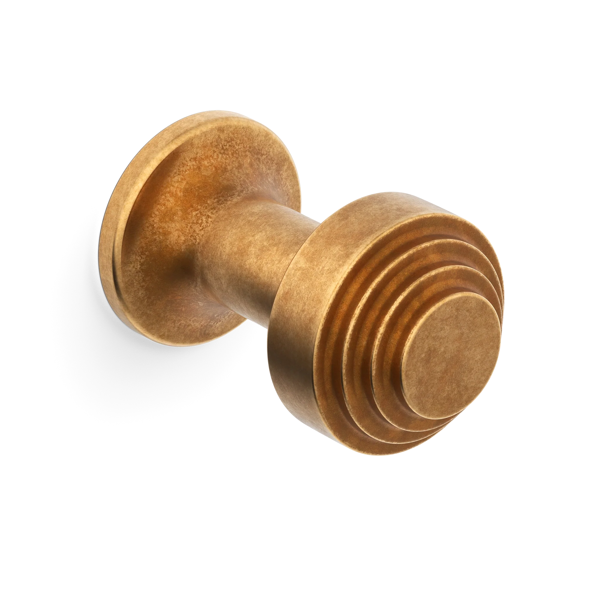 Armac Martin Victoria Stepped Robe Hook in 25mm / Burnished Brass