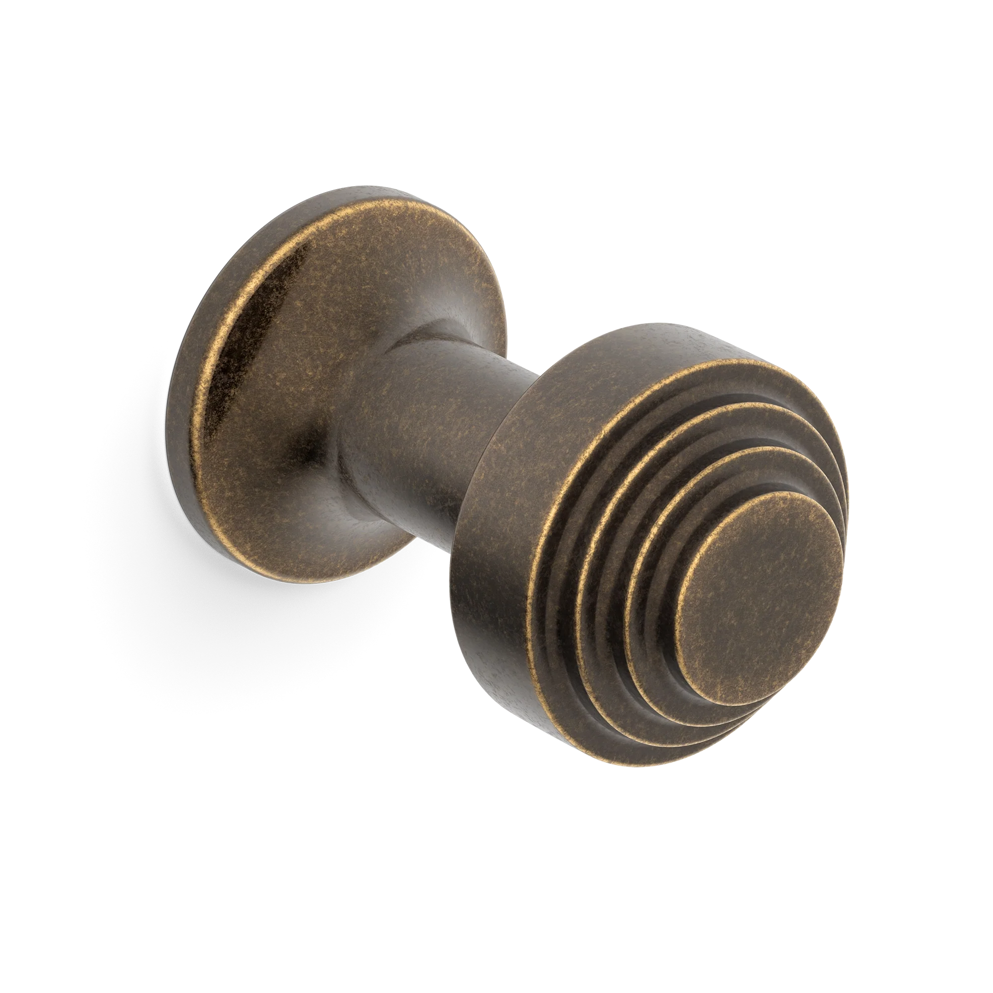 Armac Martin Victoria Stepped Robe Hook in 25mm / Dark Aged Brass