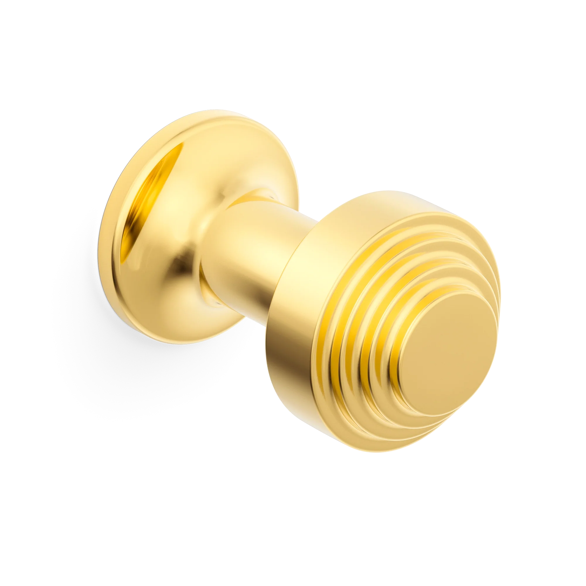 Armac Martin Victoria Stepped Robe Hook in 25mm / Polished Brass Lacquered
