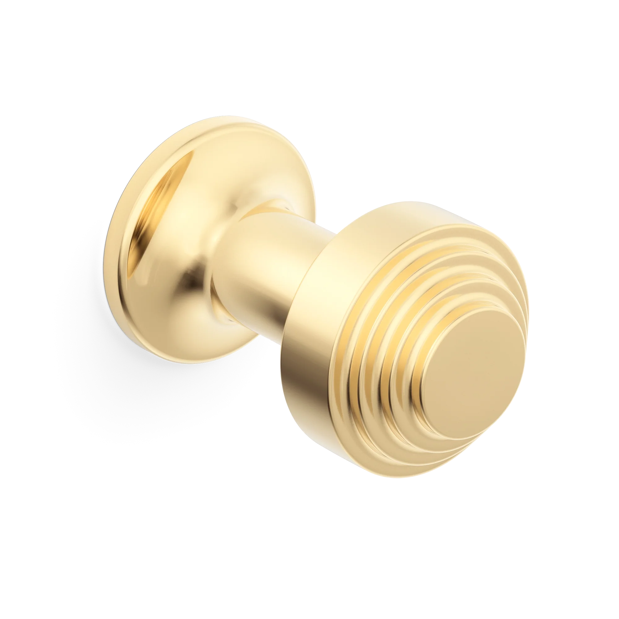 Armac Martin Victoria Stepped Robe Hook in 25mm / Polished Brass Unlacquered