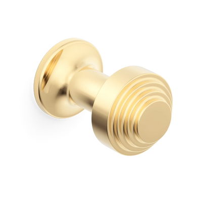 Armac Martin Victoria Stepped Robe Hook in 25mm / Polished Brass Unlacquered