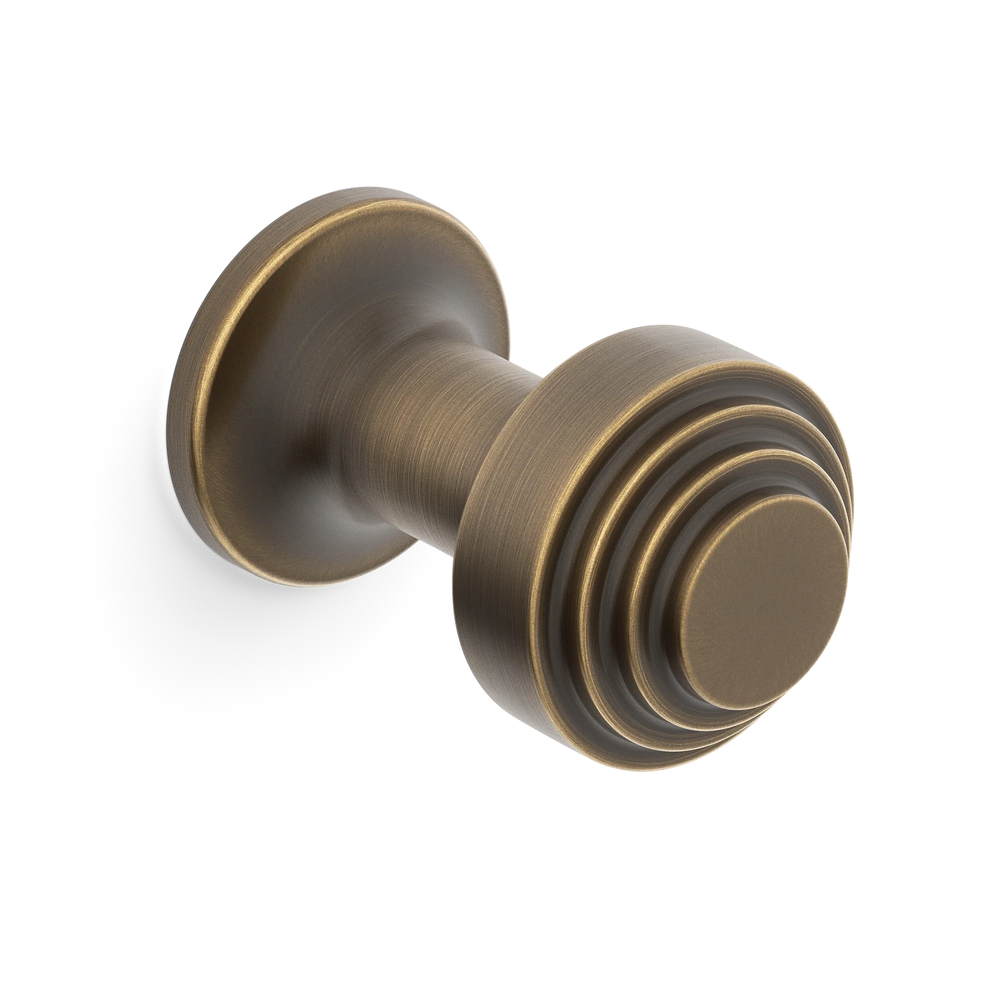 Armac Martin Victoria Stepped Robe Hook in 25mm / Satin Antique Satin Lacquered