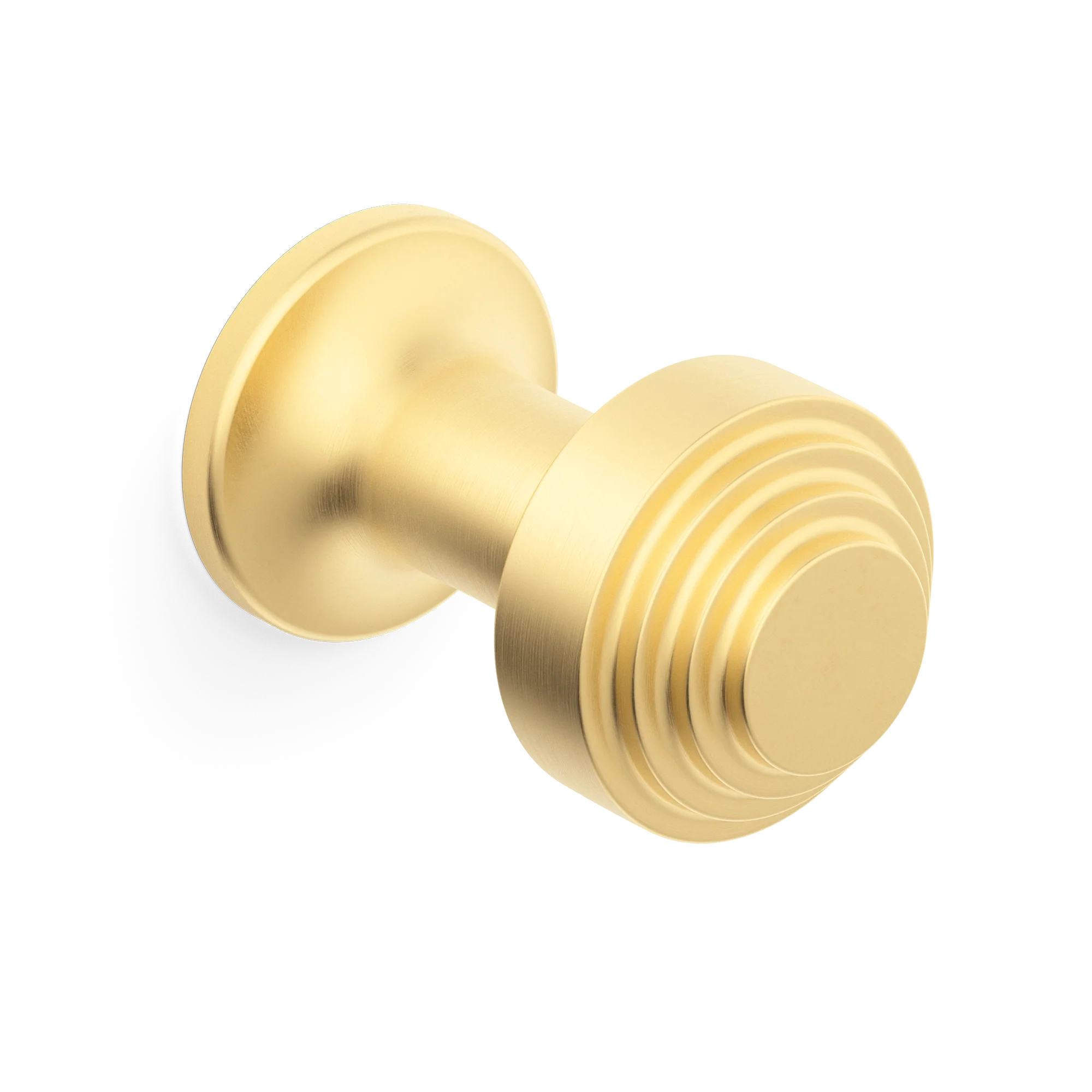 Armac Martin Victoria Stepped Robe Hook in 25mm / Satin Brass Satin Lacquered