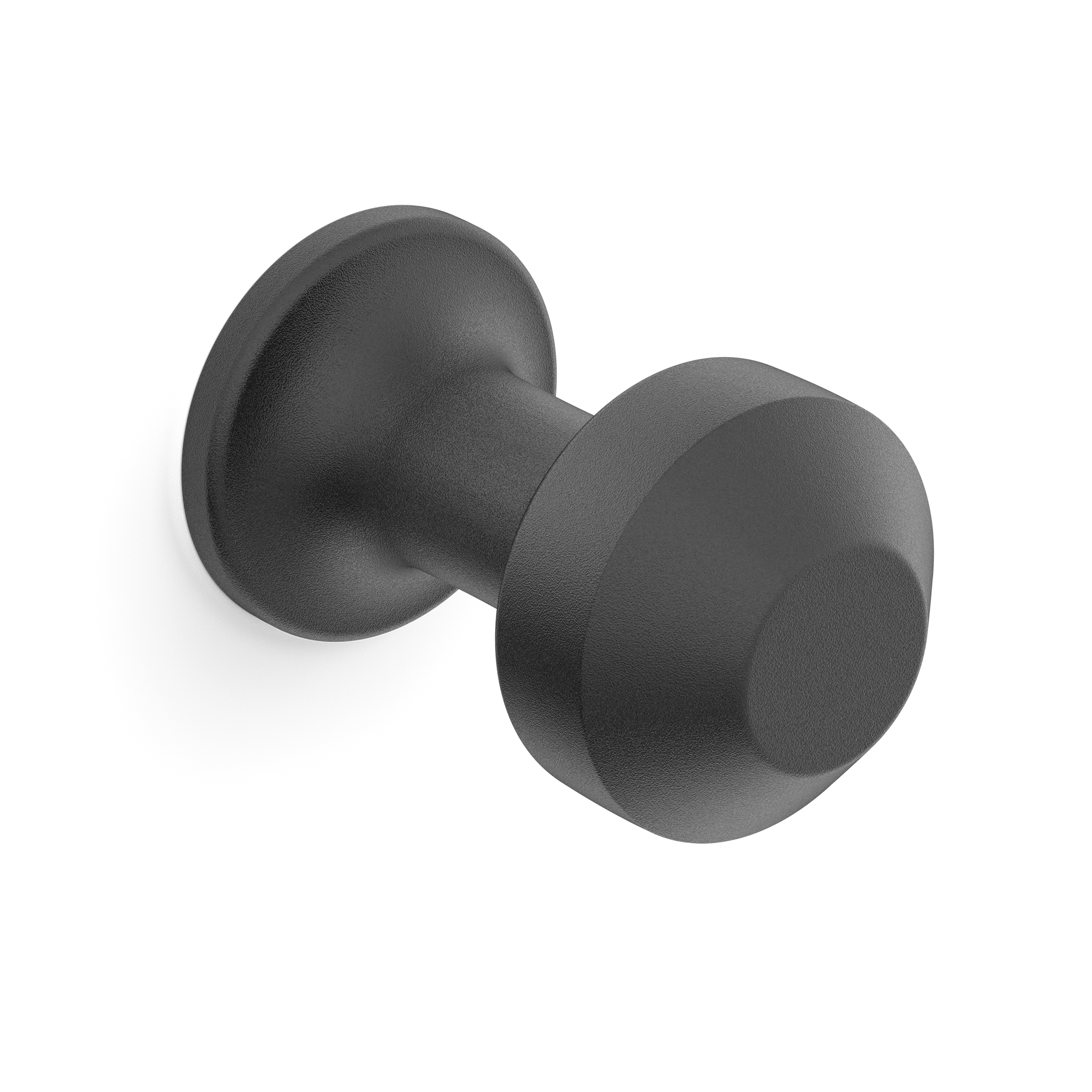 Armac Martin Victoria Plain Robe Hook in 25mm / Matt Black Lacquered