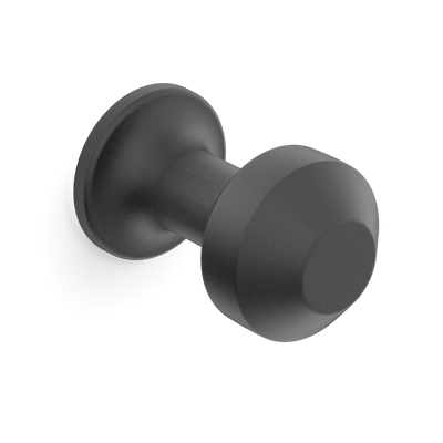 Armac Martin Victoria Plain Robe Hook in 25mm / Matt Black Lacquered