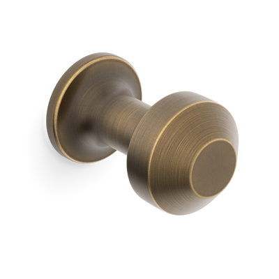 Armac Martin Victoria Plain Robe Hook in 25mm / Satin Antique Satin Lacquered