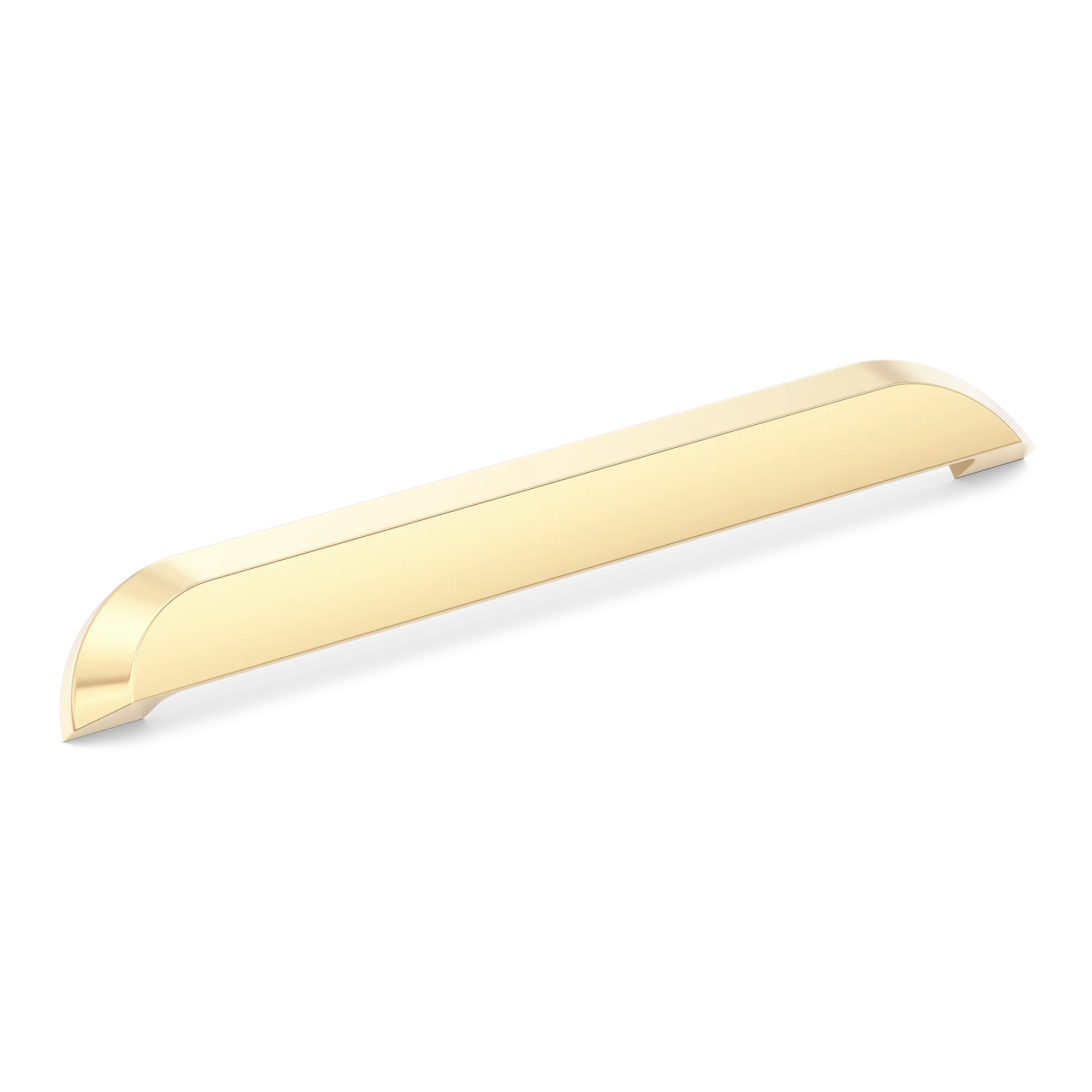 Armac Martin Victoria Plain Cup Pull Handle in 96mm / Polished Brass Unlacquered