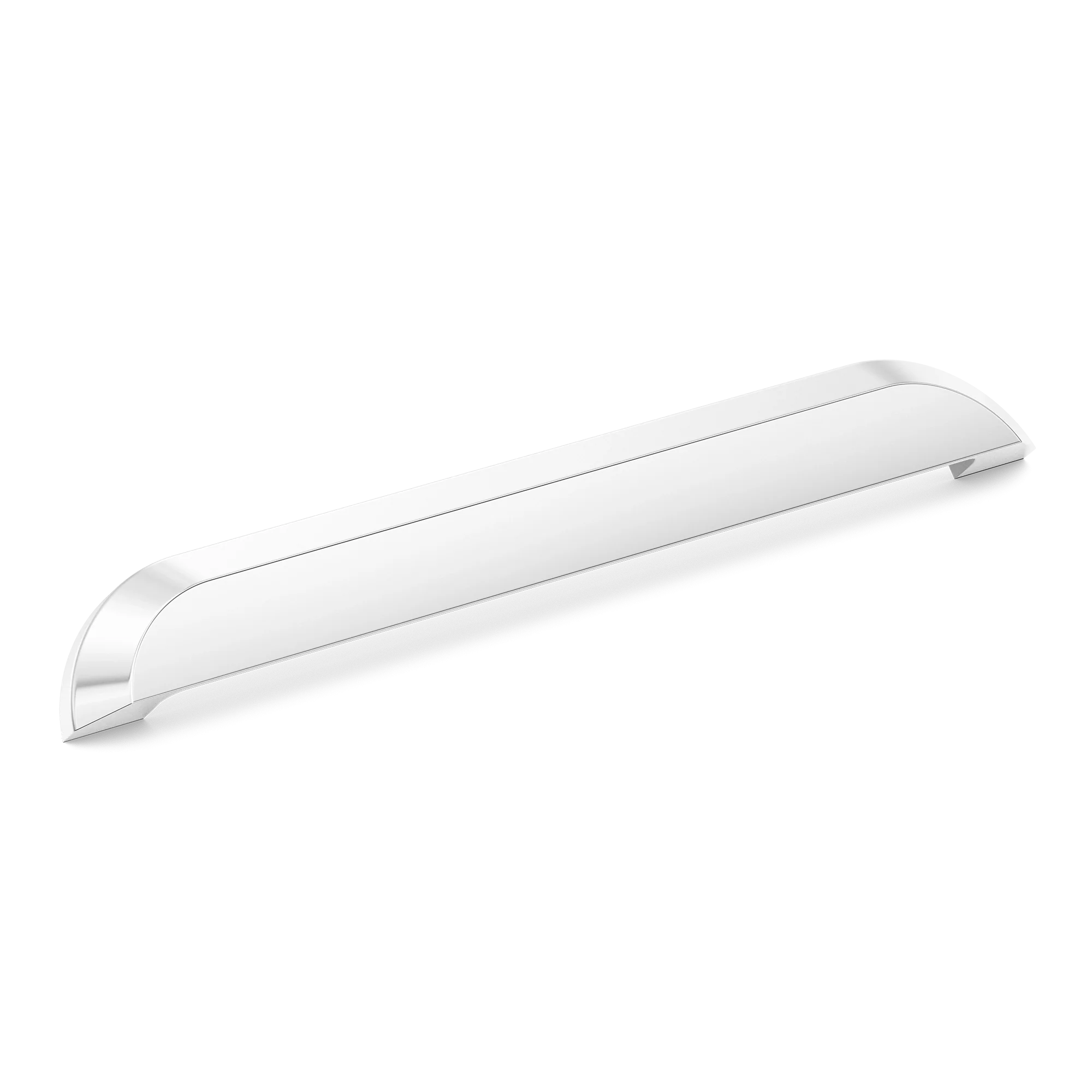 Armac Martin Victoria Plain Cup Pull Handle in 96mm / Polished Chrome Plate