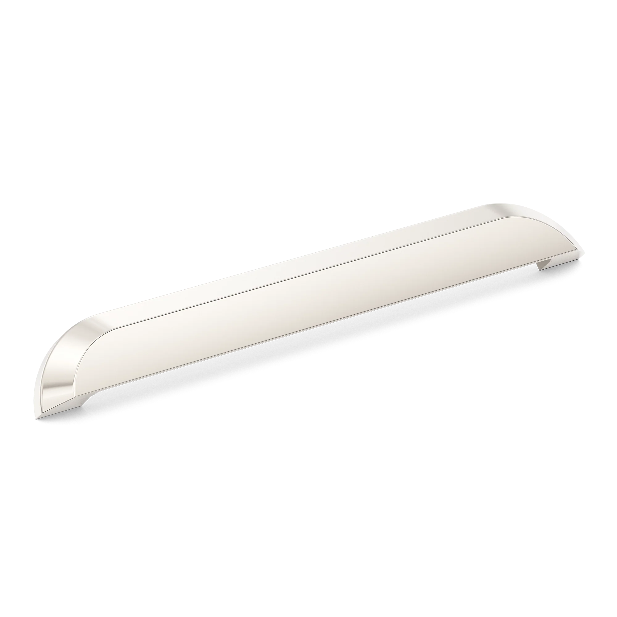 Armac Martin Victoria Plain Cup Pull Handle in 96mm / Polished Nickel Plate