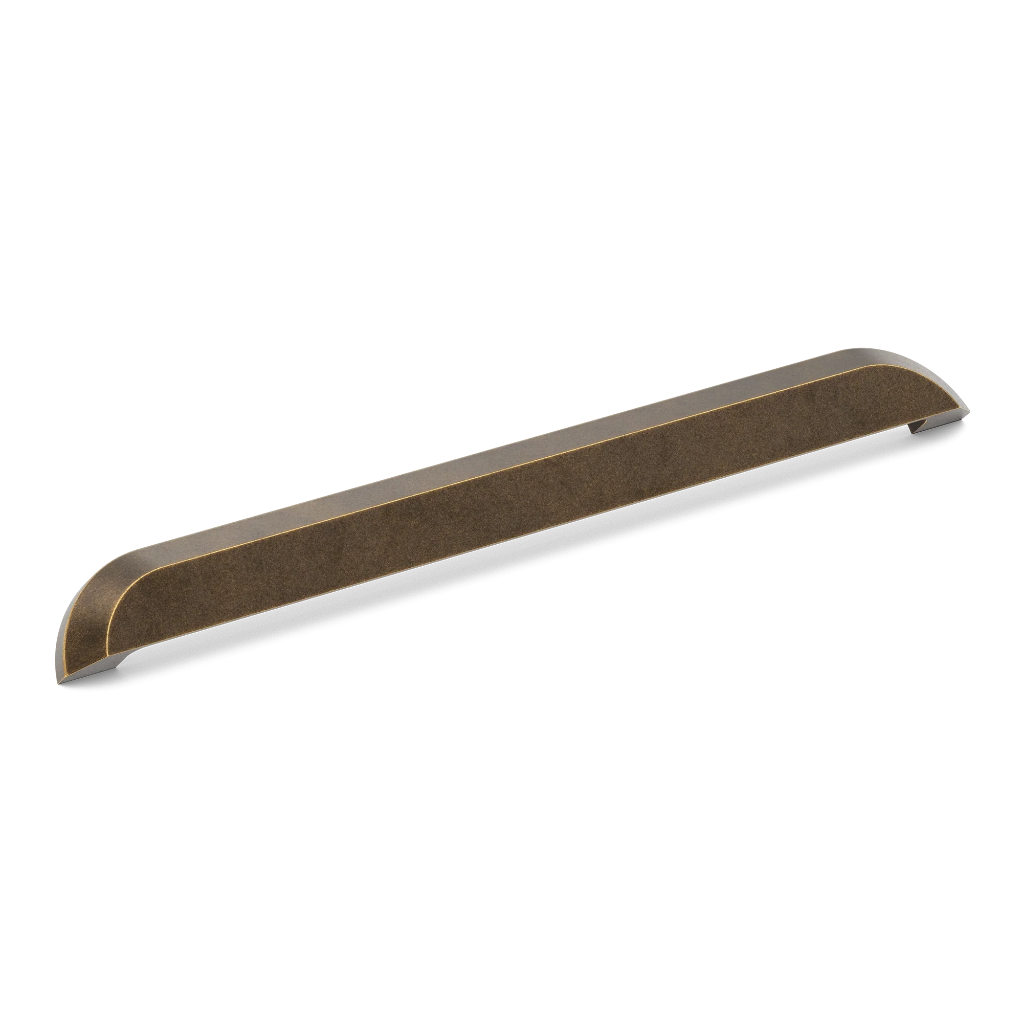 Armac Martin Victoria Plain Cup Pull Handle in 384mm / Dark Aged Brass