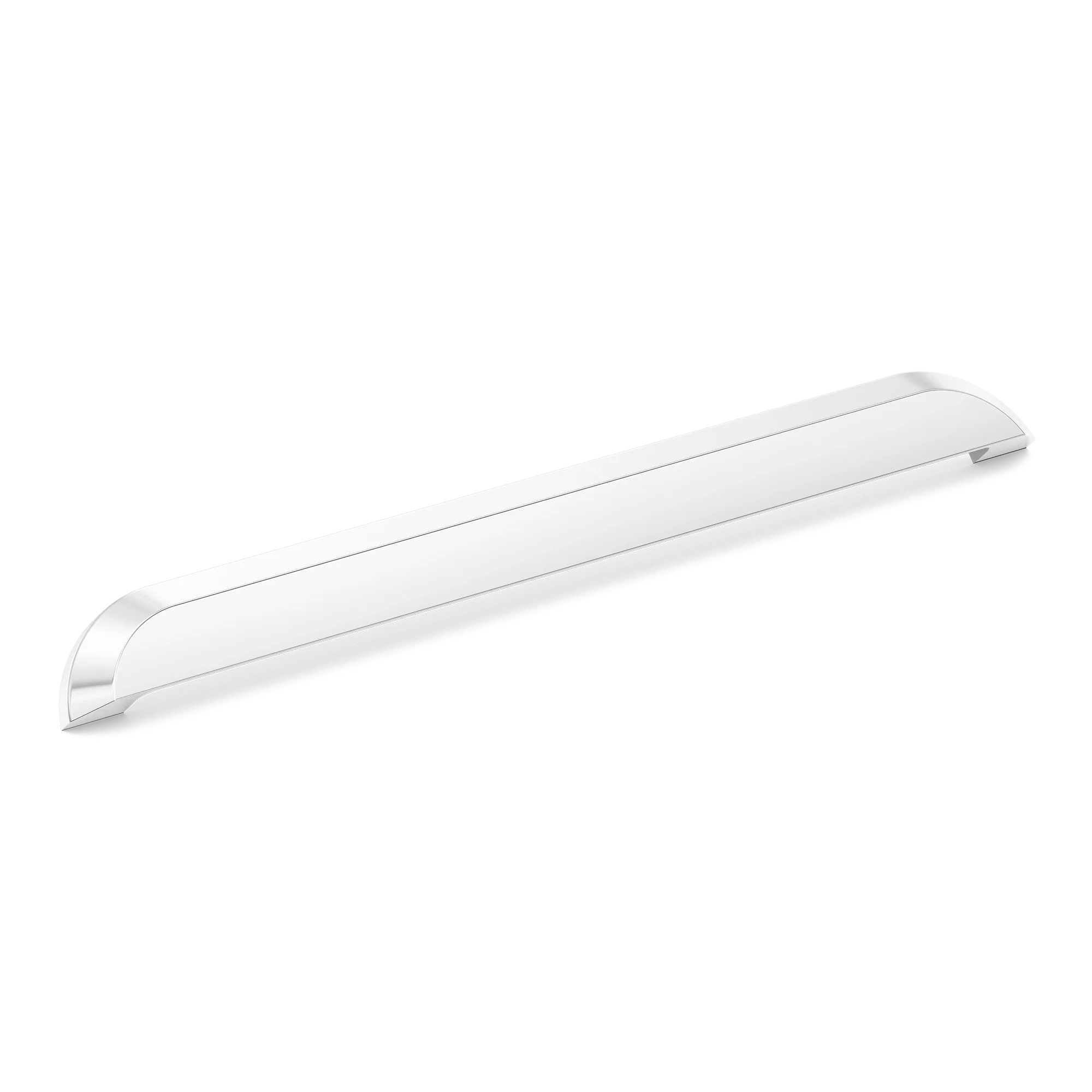 Armac Martin Victoria Plain Cup Pull Handle in 384mm / Polished Chrome Plate