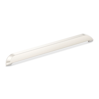 Armac Martin Victoria Plain Cup Pull Handle in 384mm / Polished Nickel Plate