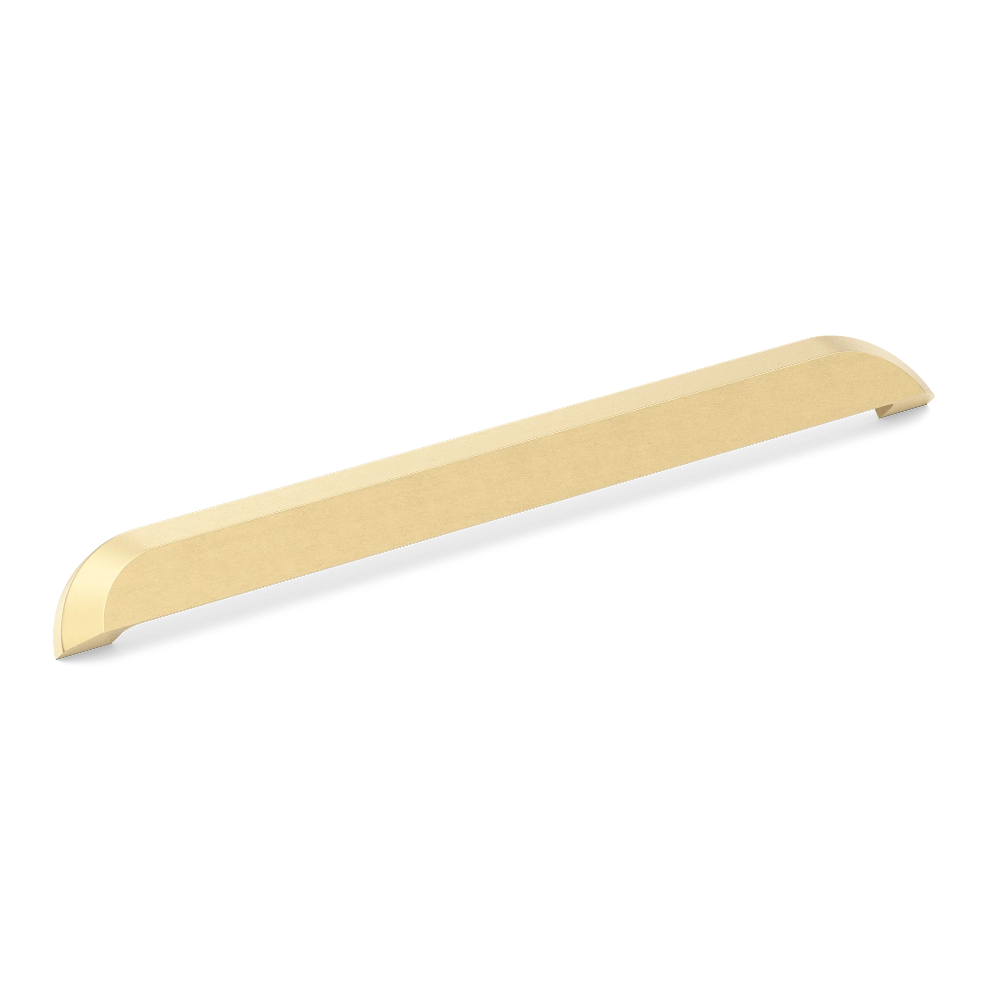 Armac Martin Victoria Plain Cup Pull Handle in 384mm / Satin Brass Unlacquered
