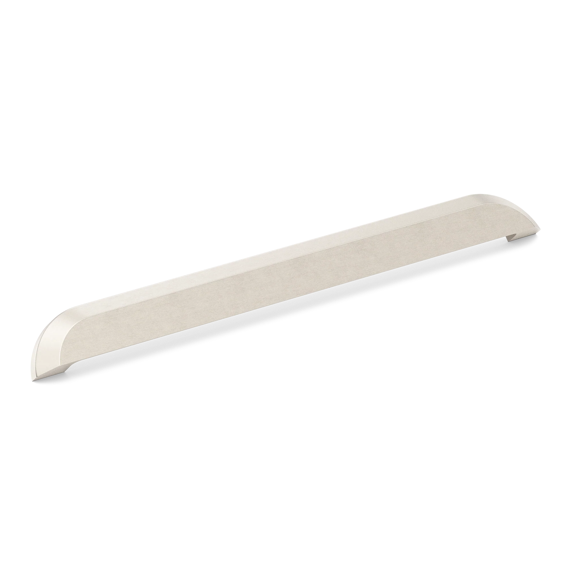 Armac Martin Victoria Plain Cup Pull Handle in 384mm / Satin Nickel Plate
