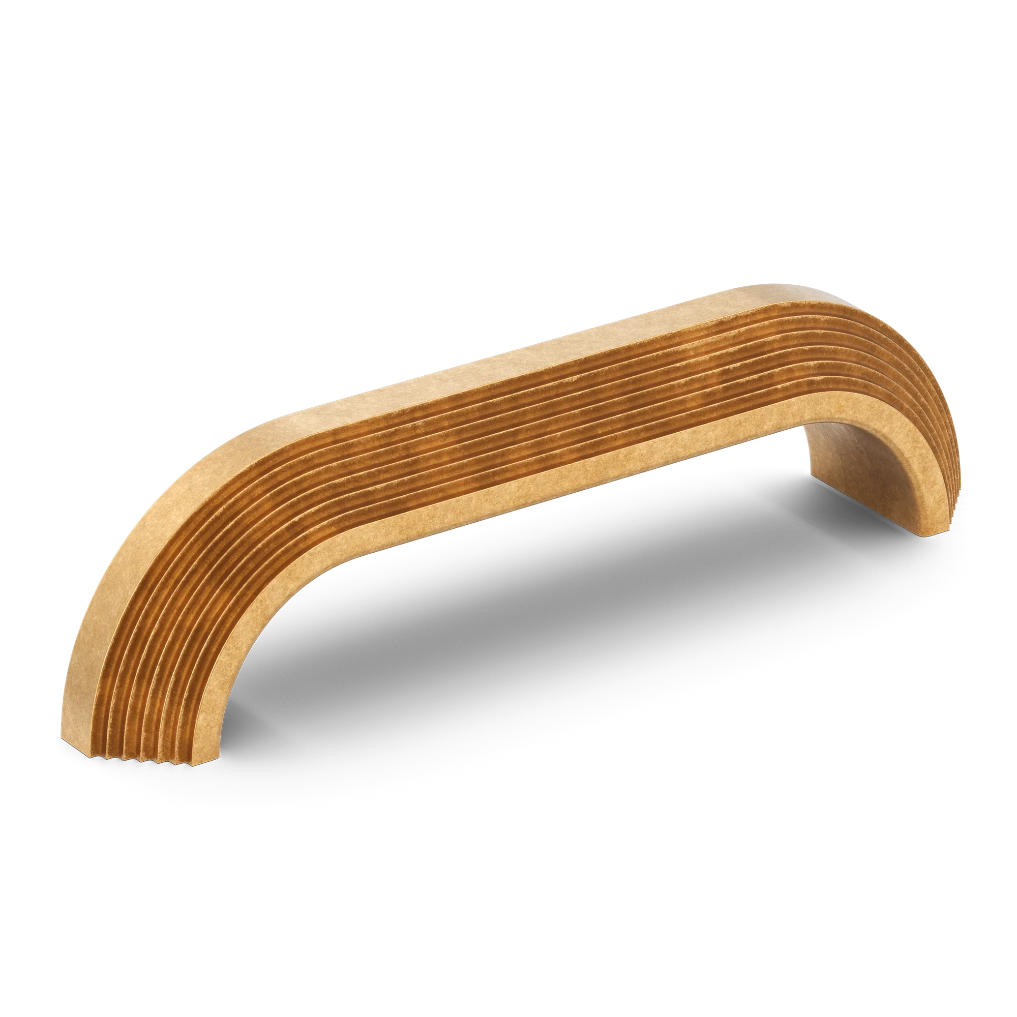 Armac Martin Victoria Stepped Pull Handle in 96mm / Burnished Brass