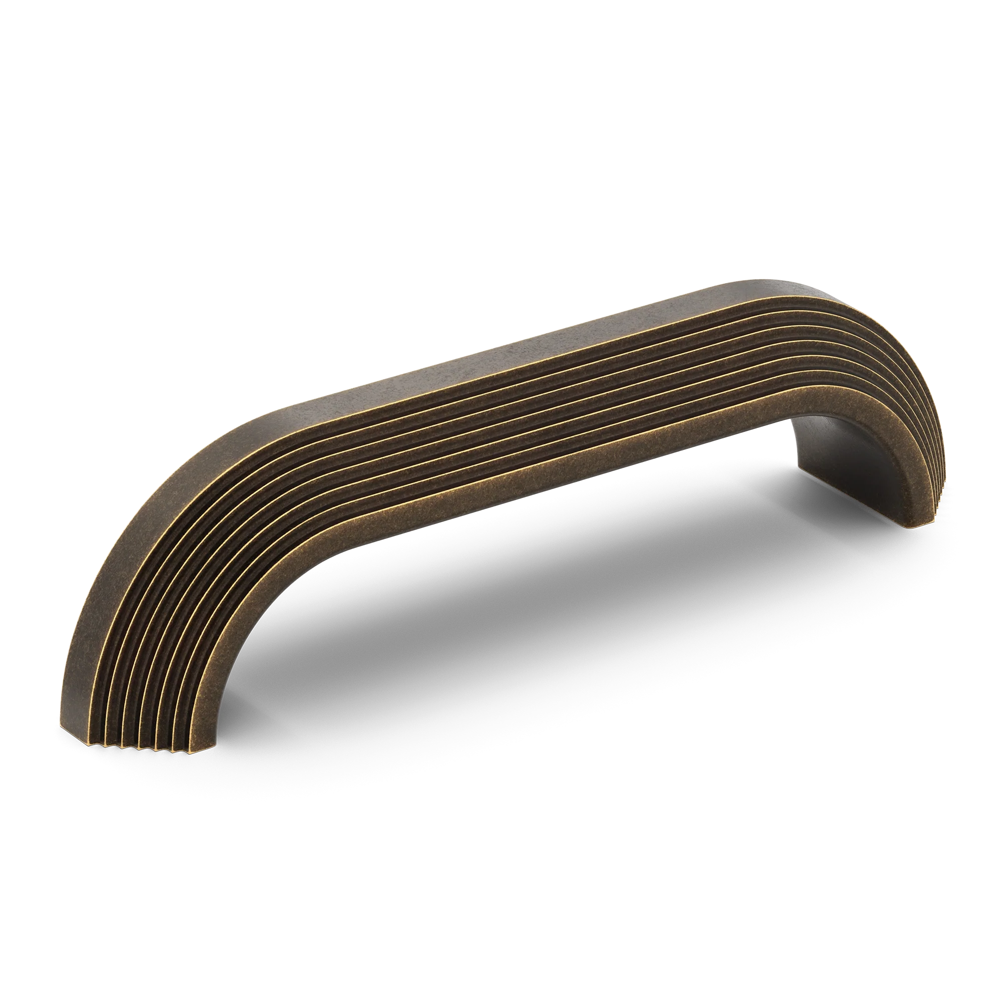 Armac Martin Victoria Stepped Pull Handle in 96mm / Dark Aged Brass