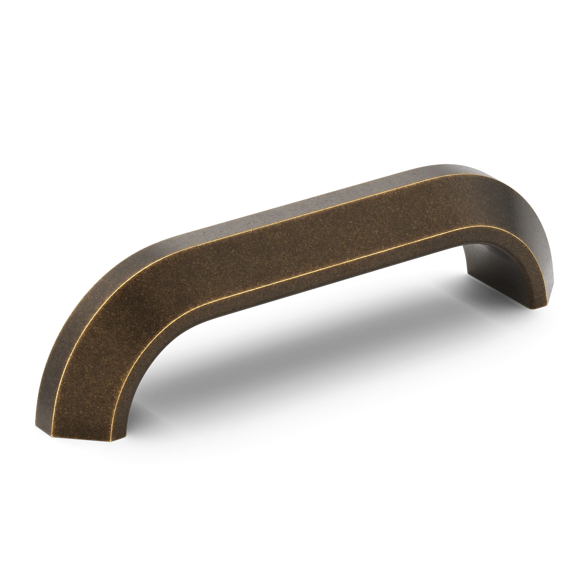 Armac Martin Victoria Plain Pull Handle in 96mm / Dark Aged Brass