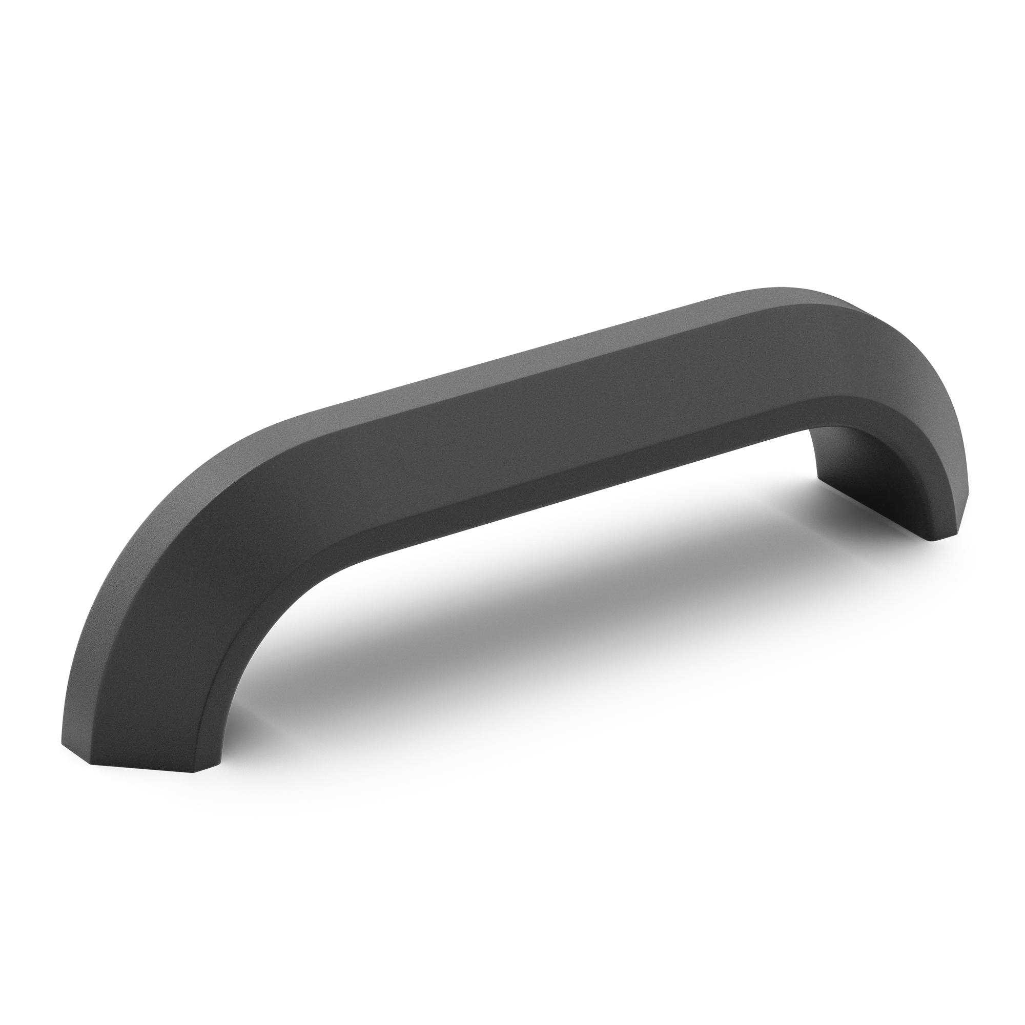 Armac Martin Victoria Plain Pull Handle in 96mm / Matt Black Lacquered