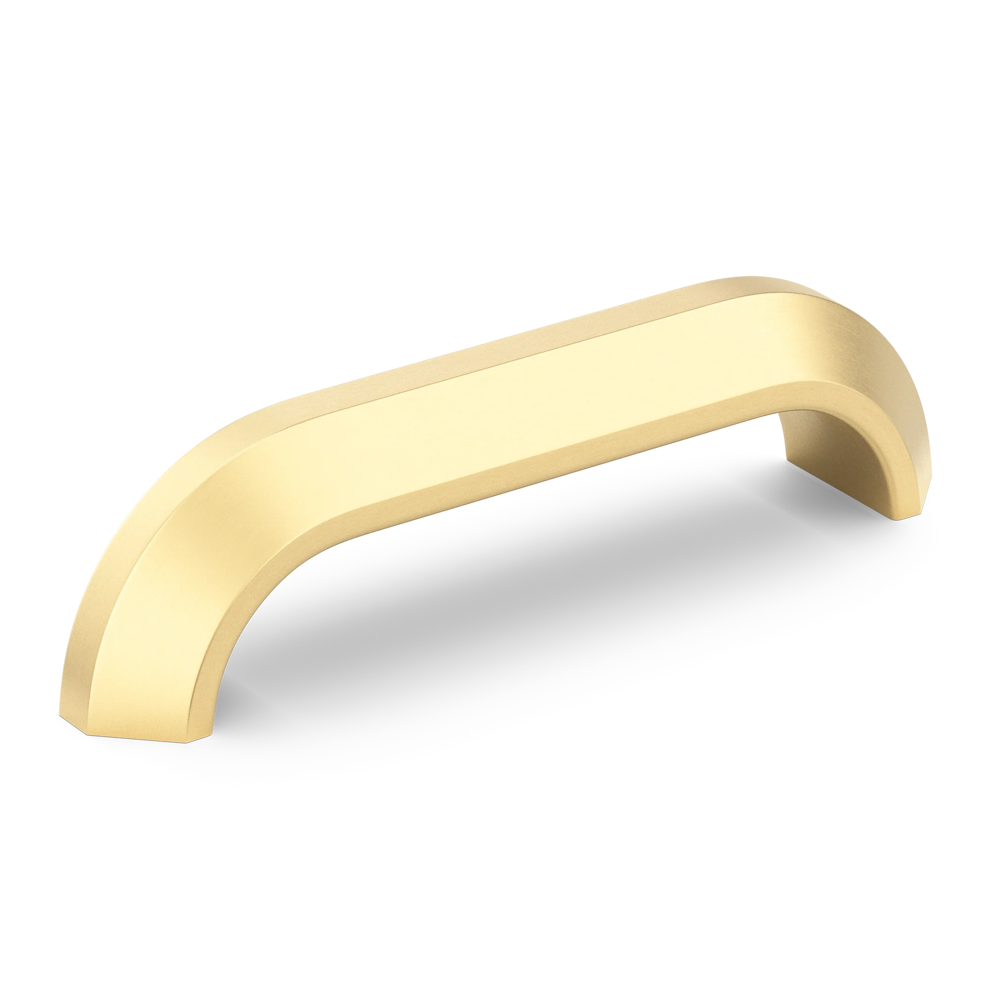 Armac Martin Victoria Plain Pull Handle in 96mm / Satin Brass Satin Lacquered