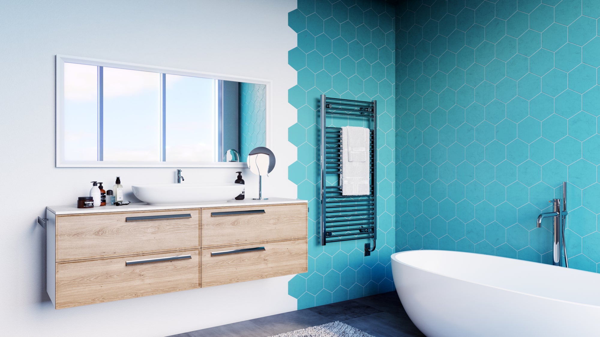 23.5"x19" Savoy Electric Towel Warmer