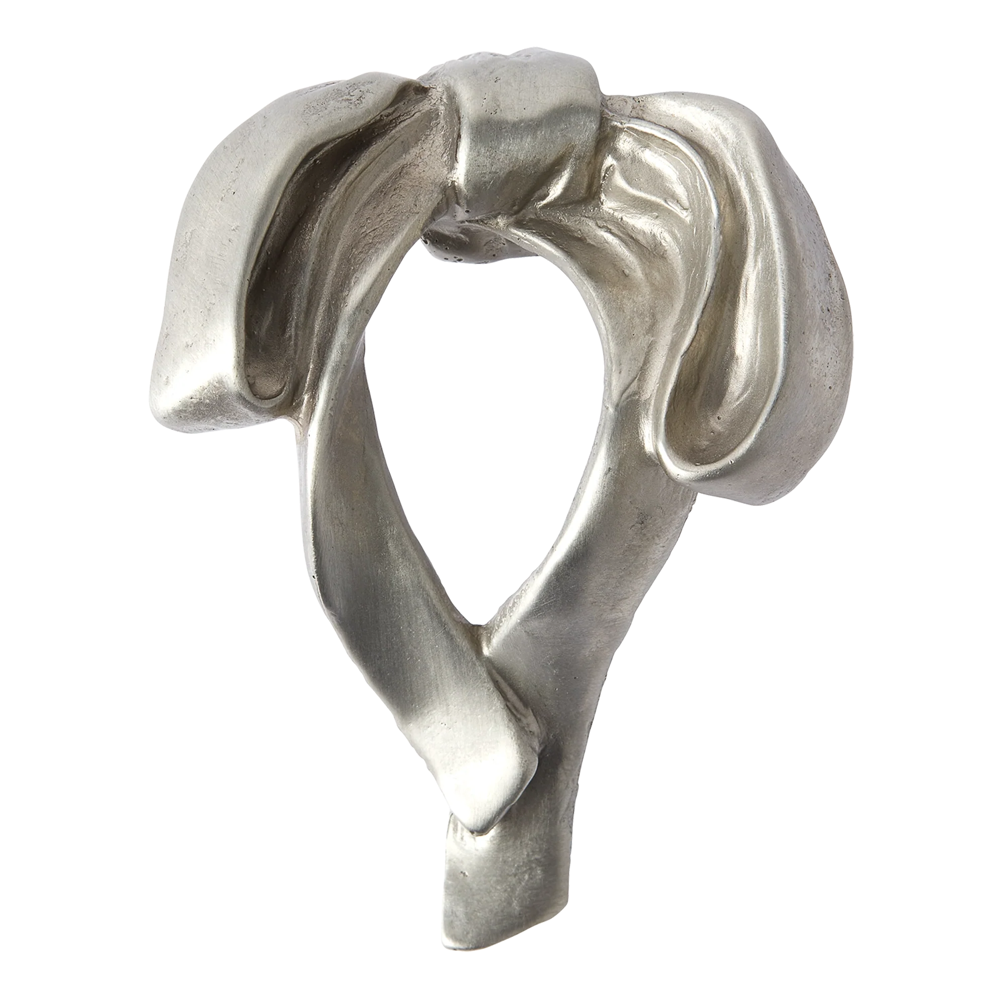 Armac Martin Whimsical Bow Bronze Cabinet Knob in 64mm / White Bronze
