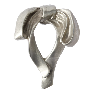 Armac Martin Whimsical Bow Bronze Cabinet Knob in 64mm / White Bronze