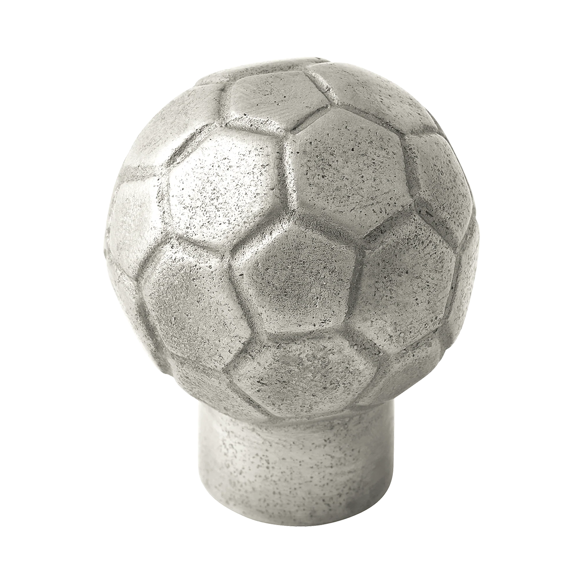 Armac Martin Whimsical Soccer Ball Silicon Bronze Cabinet Knob in 34mm / White Bronze