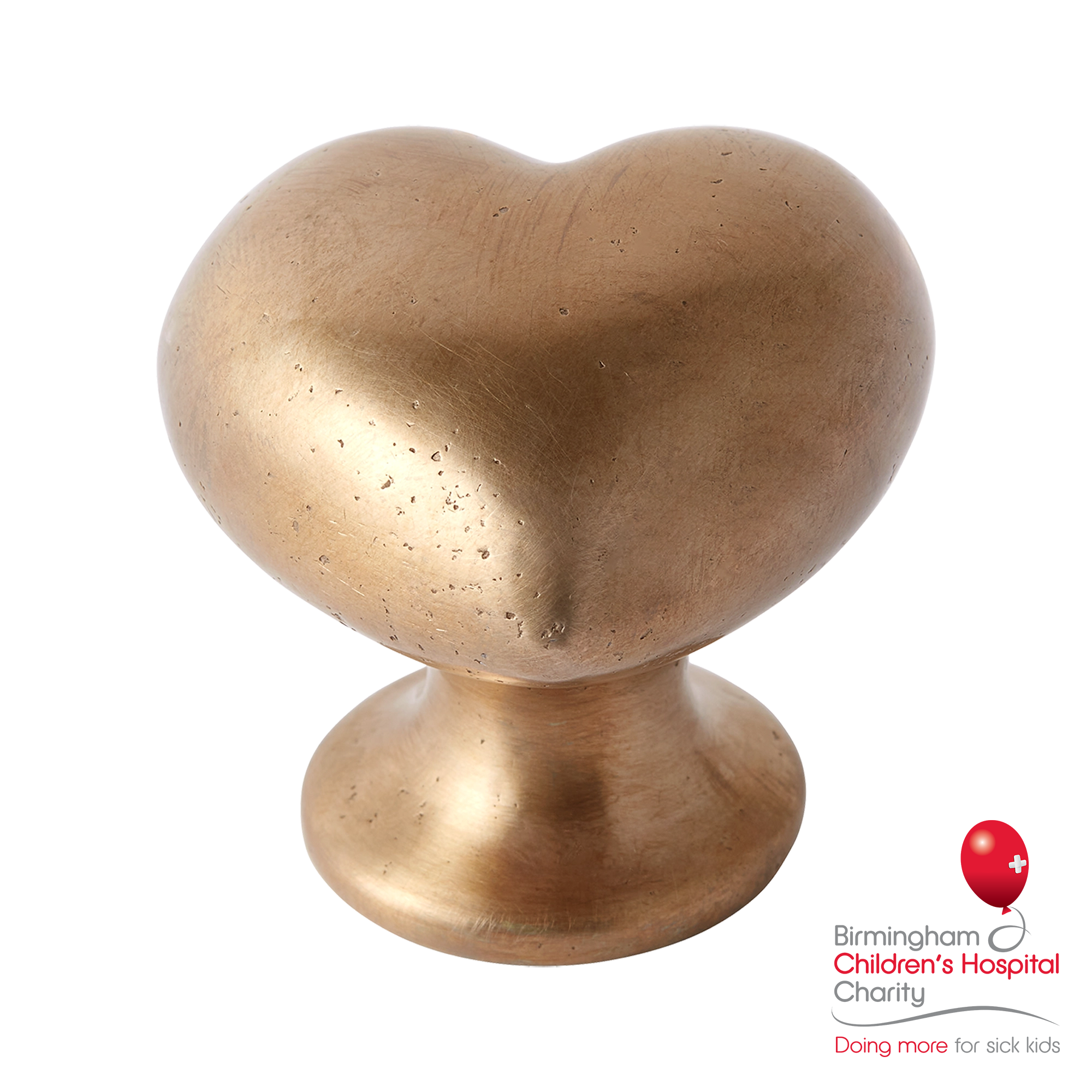 Armac Martin Whimsical Heart Bronze Cabinet Knob in 32mm / Silicon Bronze
