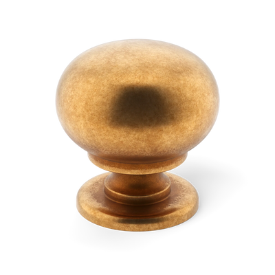 Armac Martin Withenshaw Cabinet Knob in 32mm / Burnished Brass