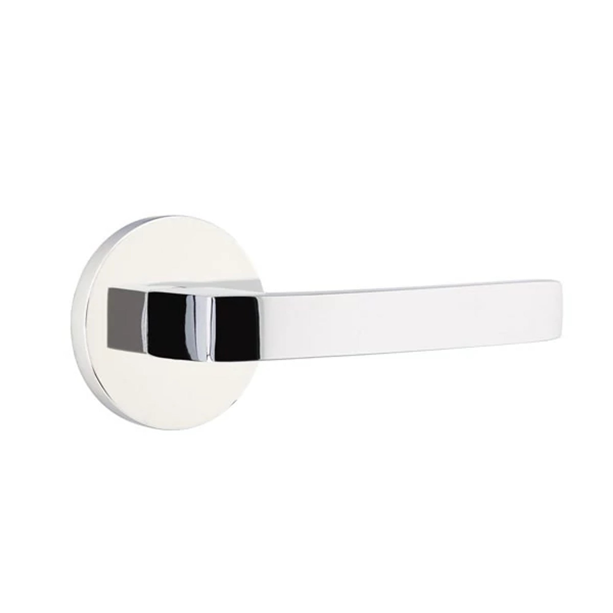 Emtek Breslin Lever with Disk Rosette in Polished Chrome