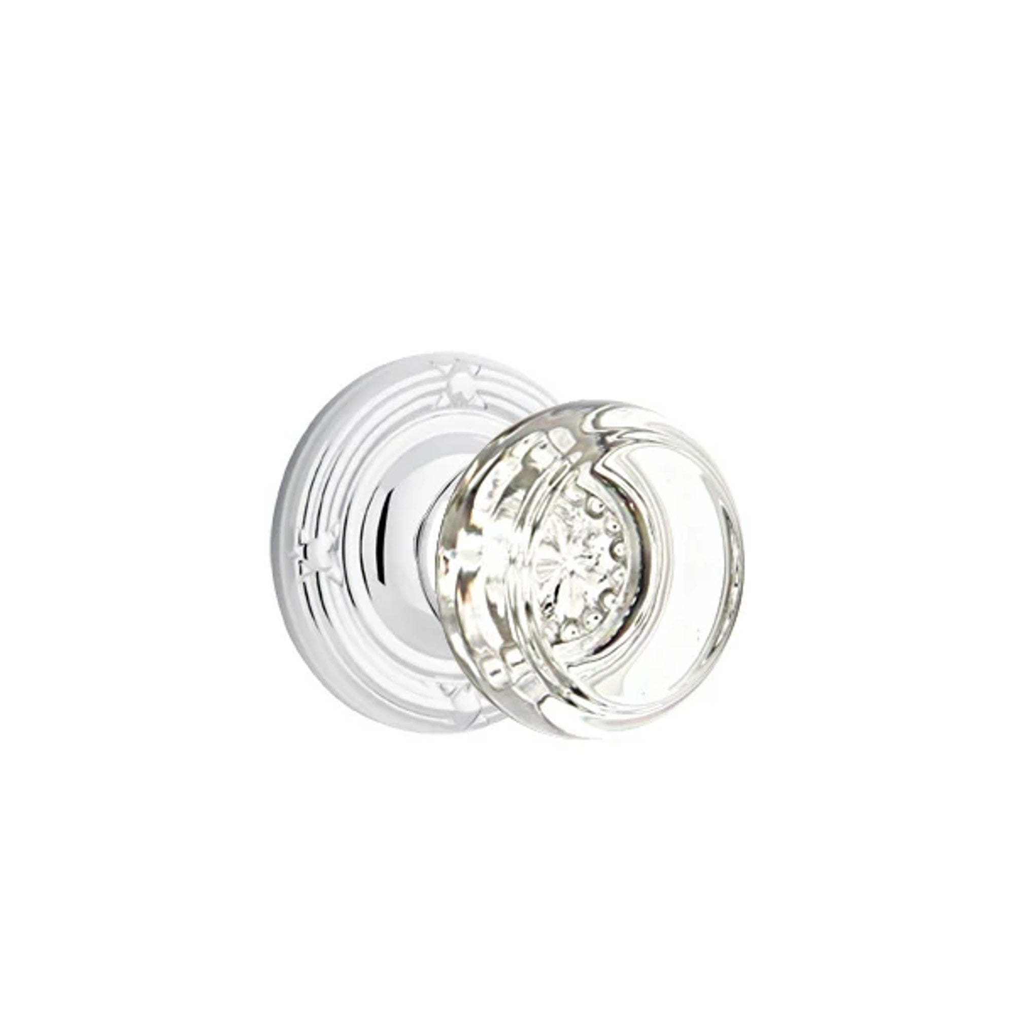 Emtek Georgetown Knob with Ribbon & Reed Rosette in Polished Chrome