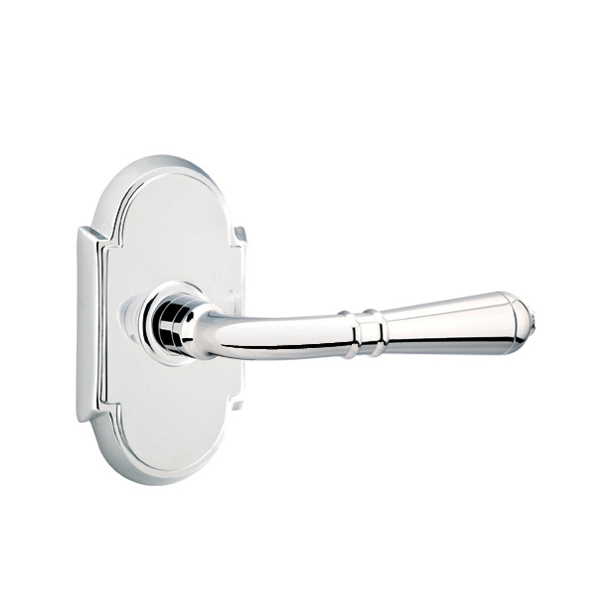 Emtek Turino Lever with #8 Rosette in Polished Chrome