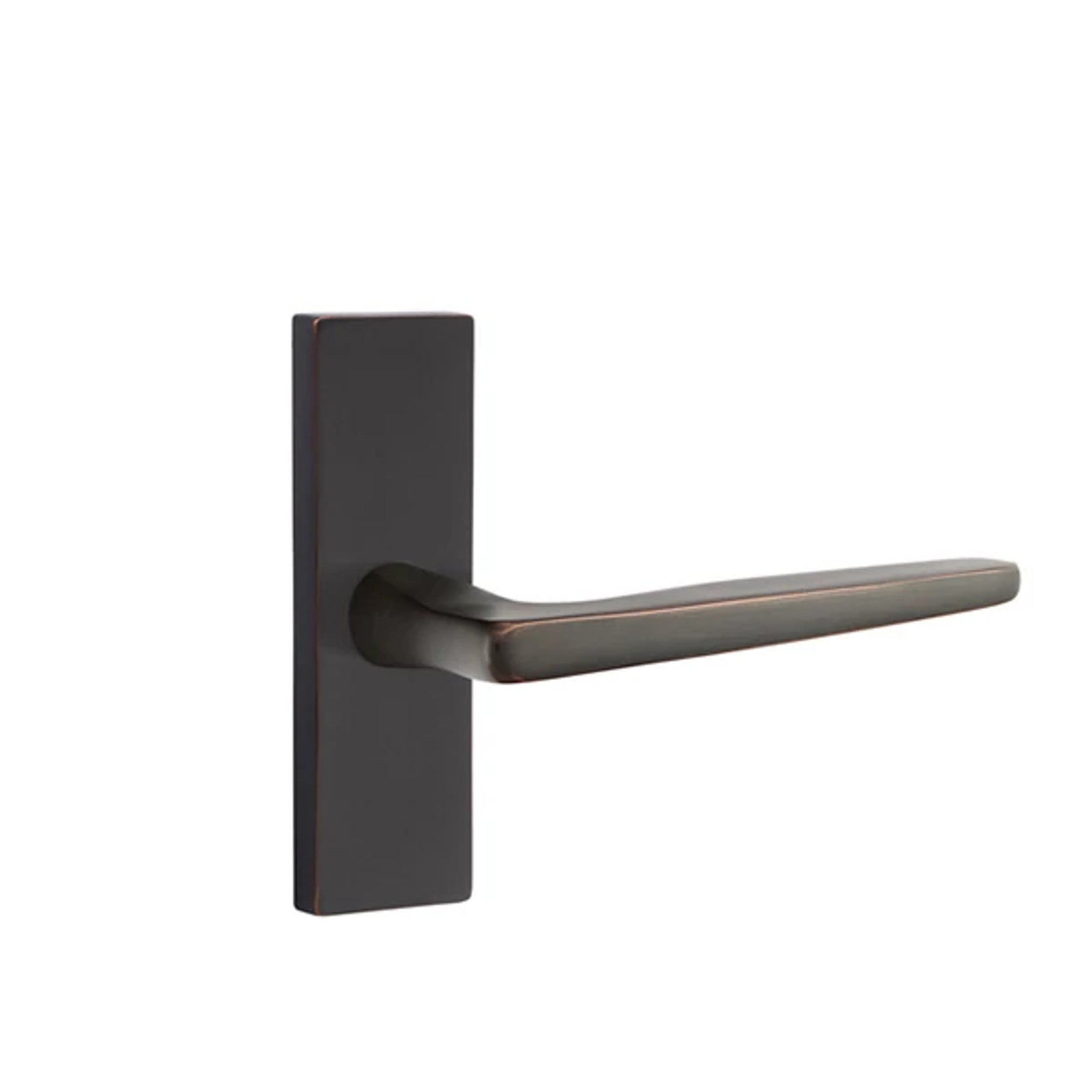 Emtek Hermes Lever with Stretto 1-1/2" x 5" in Oil Rubbed Bronze