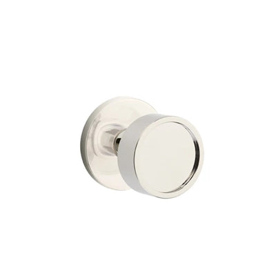 Emtek Verve Knob with Disk Rosette in Polished Nickel