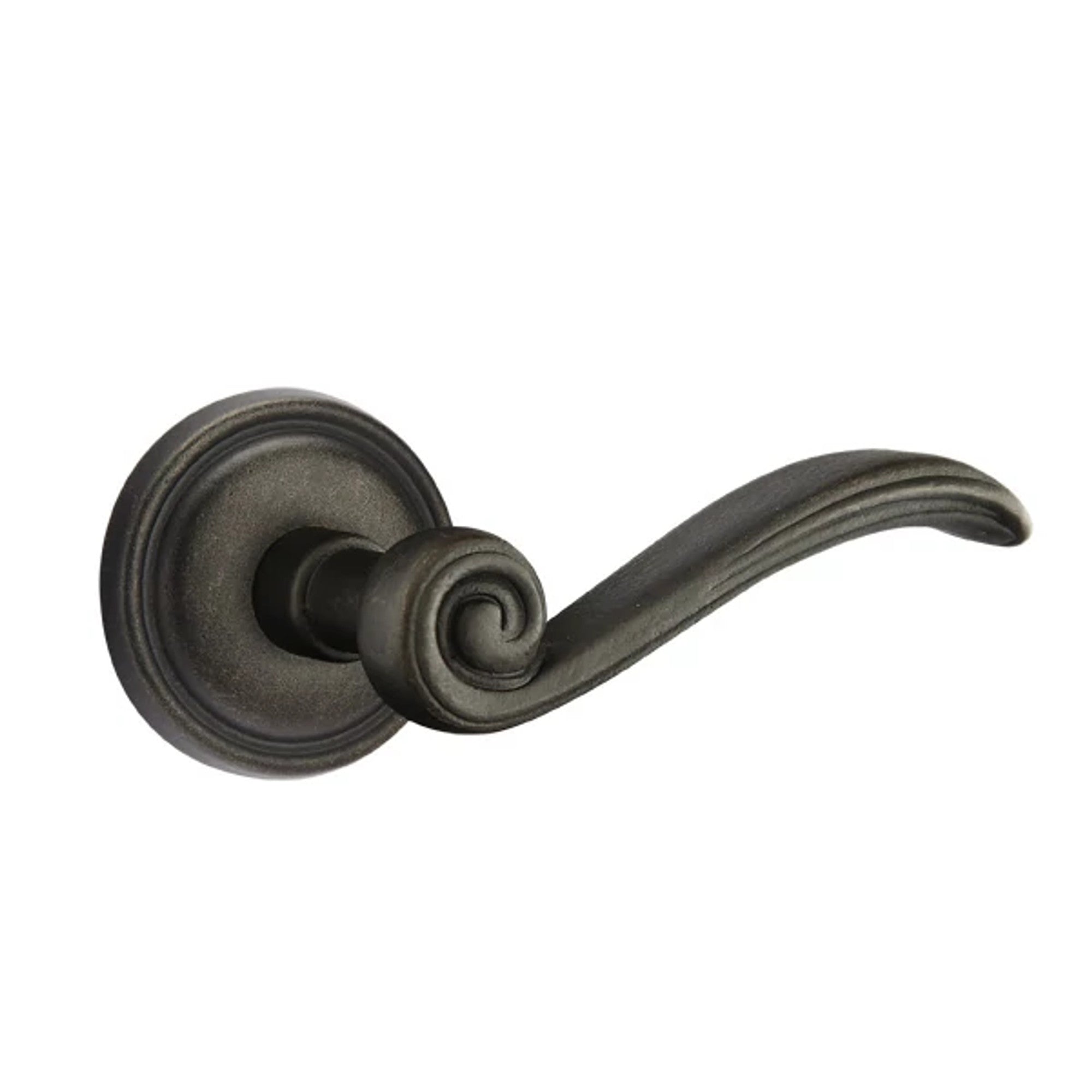 Emtek Medici Lever with #12 Rosette in Medium Bronze