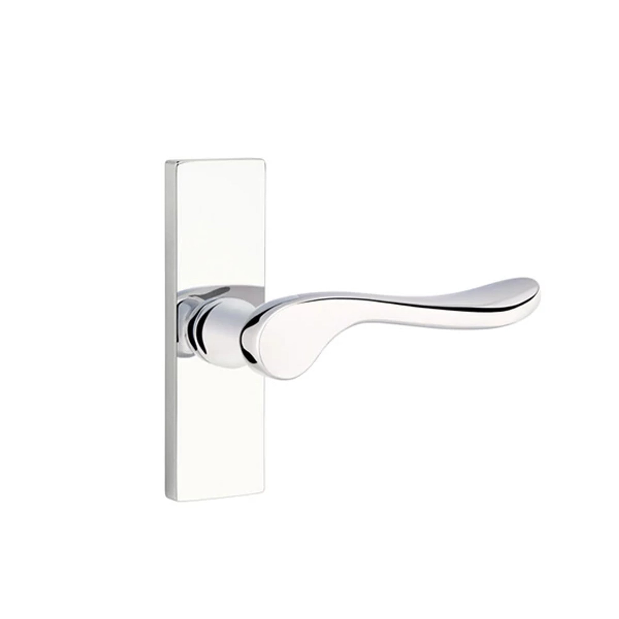 Emtek Luzern Lever with Stretto 1-1/2" x 5" in Polished Chrome