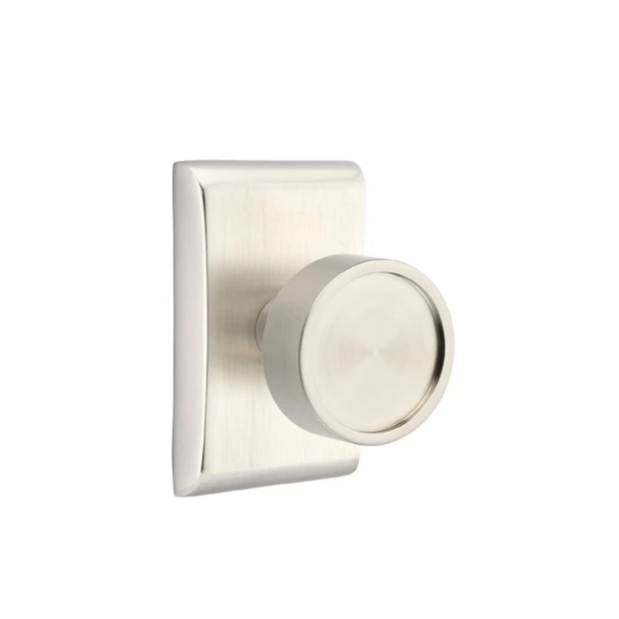 Emtek Verve Knob with Neos Rosette in Satin Nickel