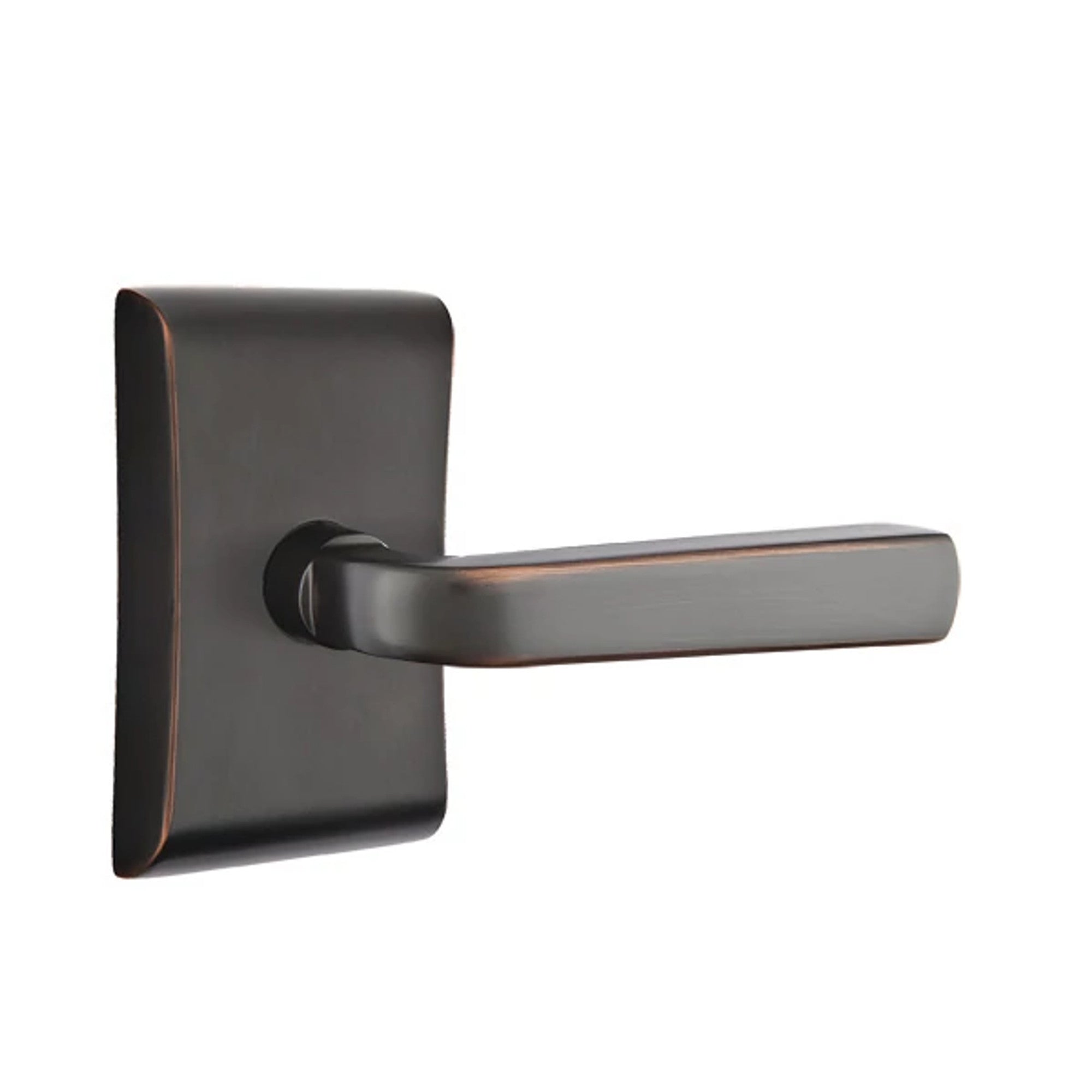 Emtek Sion Lever with Neos Rosette in Oil Rubbed Bronze
