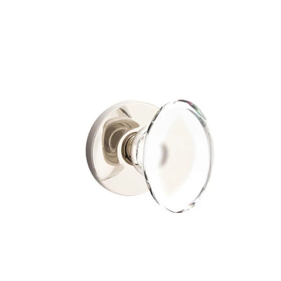 Emtek Hampton Knob with Disk Rosette in Polished Nickel