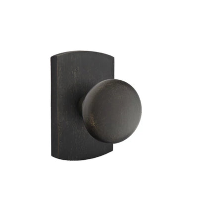 Emtek Winchester Knob with #4 Rosette in Medium Bronze