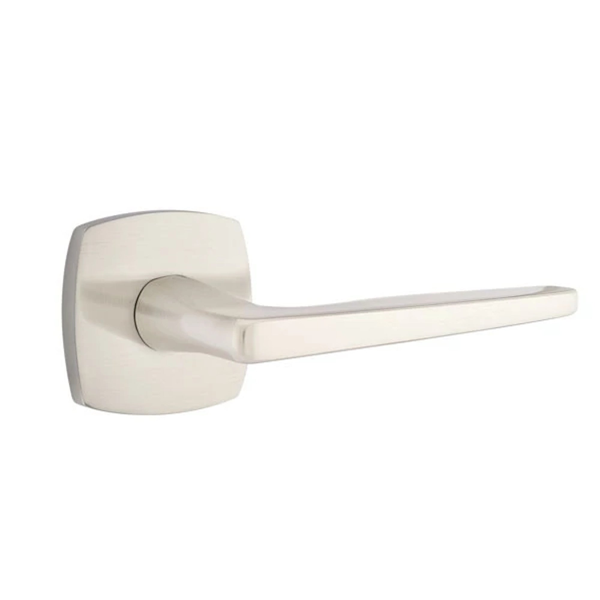 Emtek Hermes Lever with Urban Modern Rosette in Satin Nickel