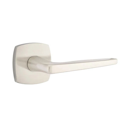 Emtek Hermes Lever with Urban Modern Rosette in Satin Nickel