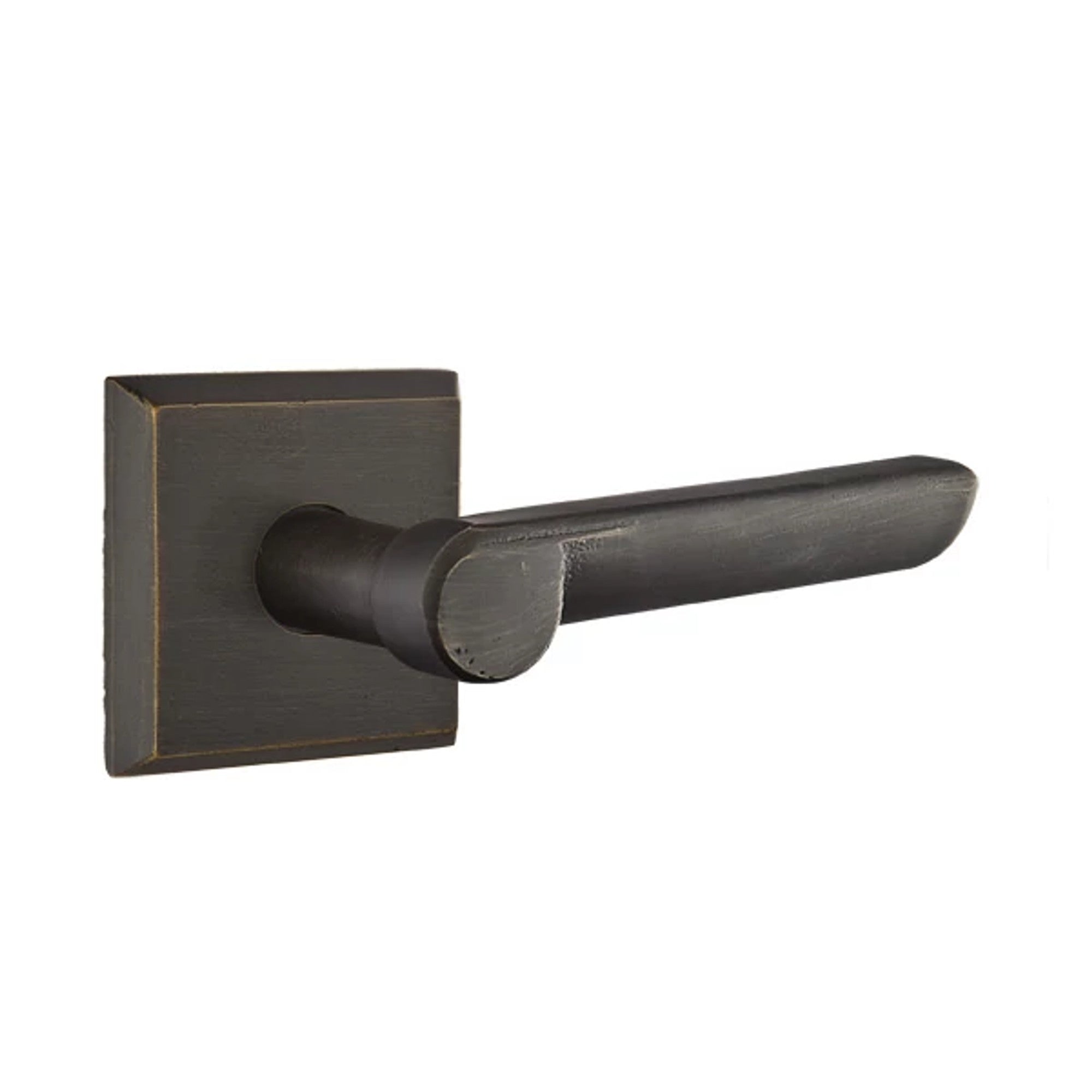 Emtek Aurora Lever with #6 Rosette in Medium Bronze