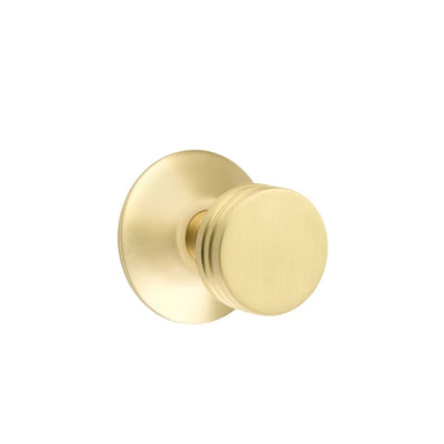 Emtek Bern Knob with Modern Rosette in Satin Brass