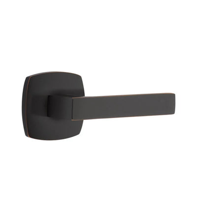 Emtek Dumont Lever with Urban Modern Rosette in Oil Rubbed Bronze