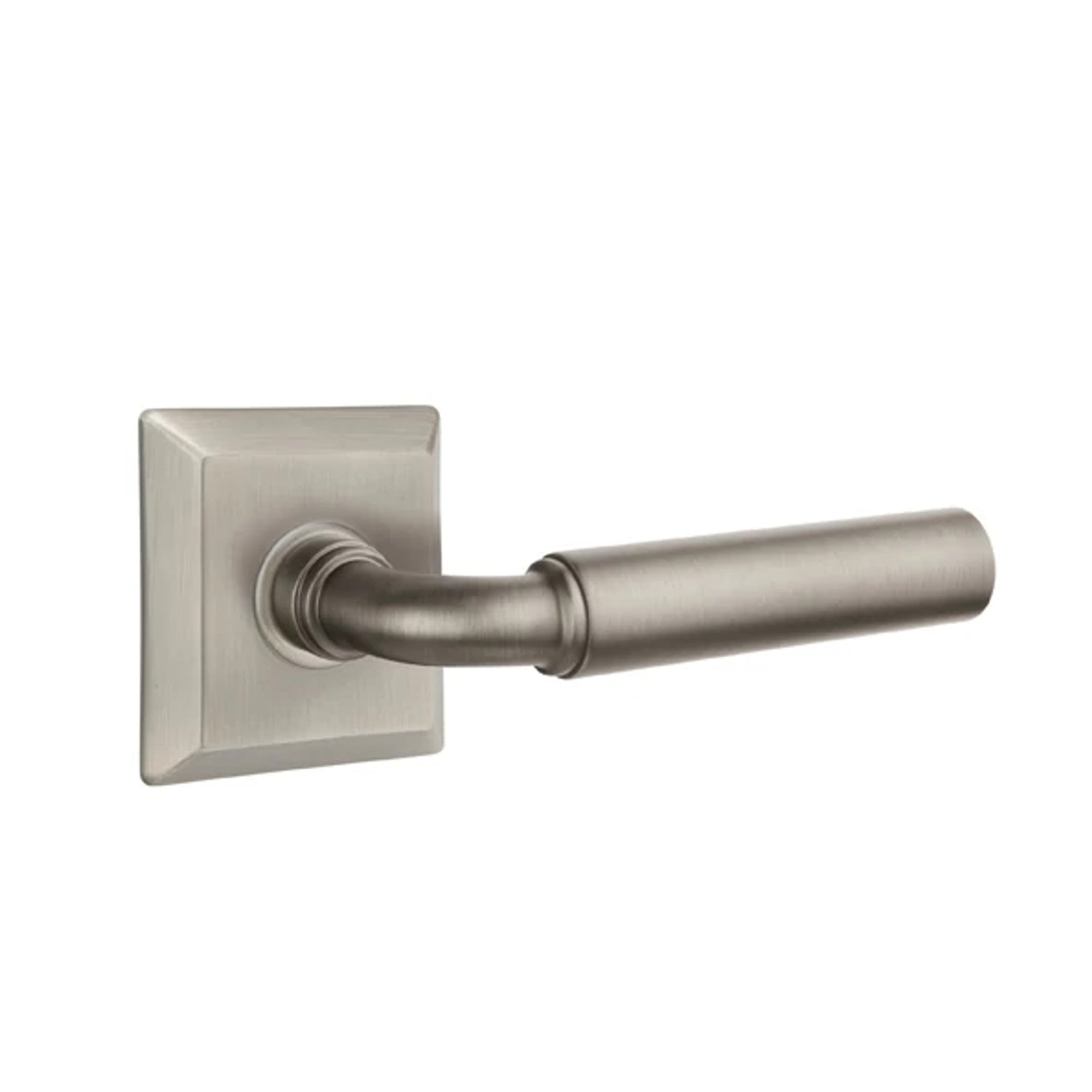Emtek Manning Lever with Quincy Rosette in Pewter