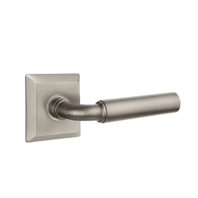 Emtek Manning Lever with Quincy Rosette in Pewter