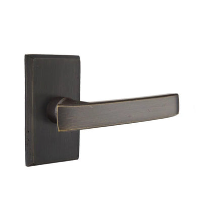 Emtek Yuma Lever with #3 Rosette in Medium Bronze