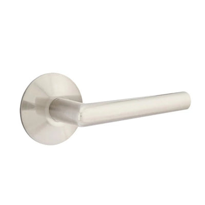 Emtek Stuttgart Lever with Modern Rosette in Satin Nickel