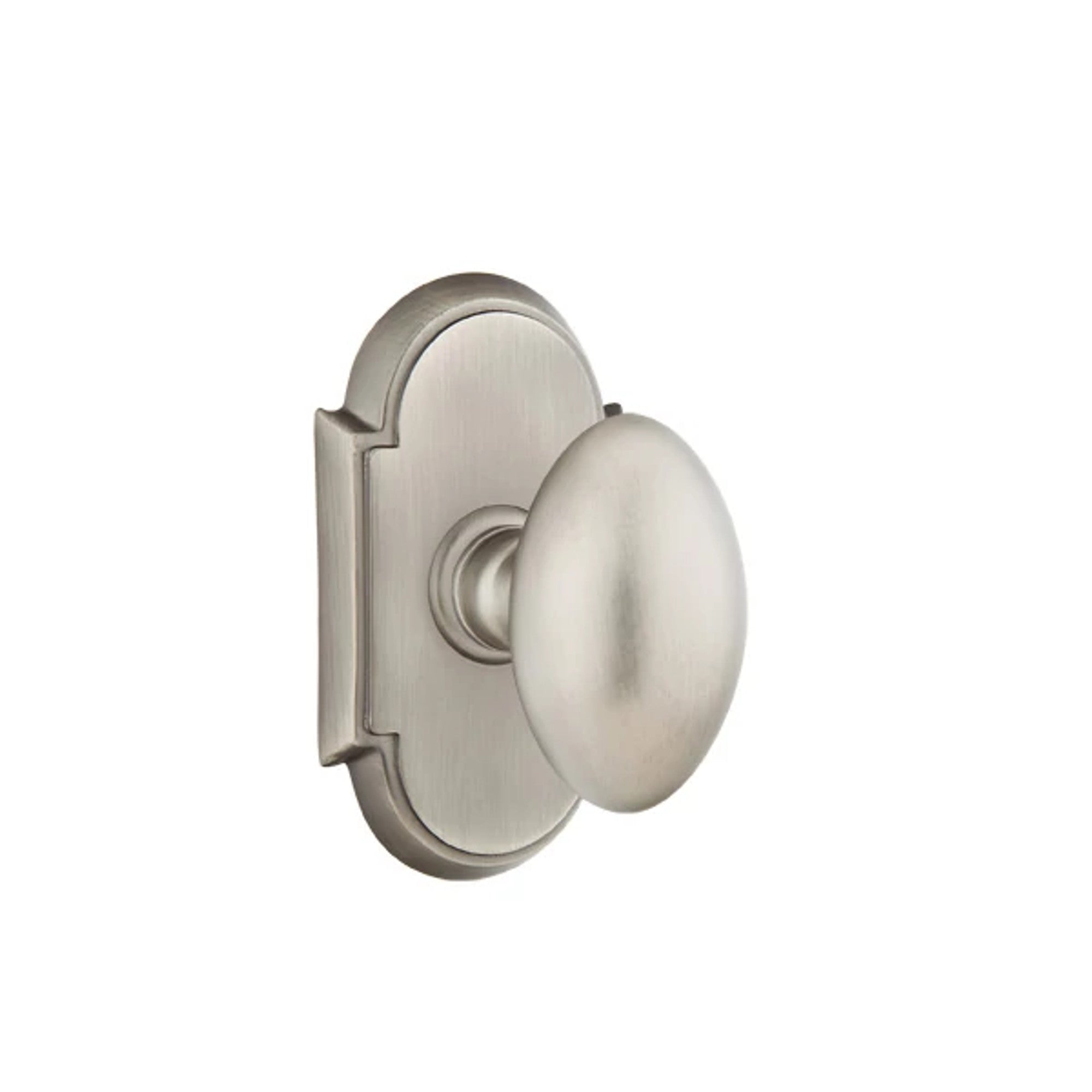 Emtek Egg Knob with #8 Rosette in Pewter